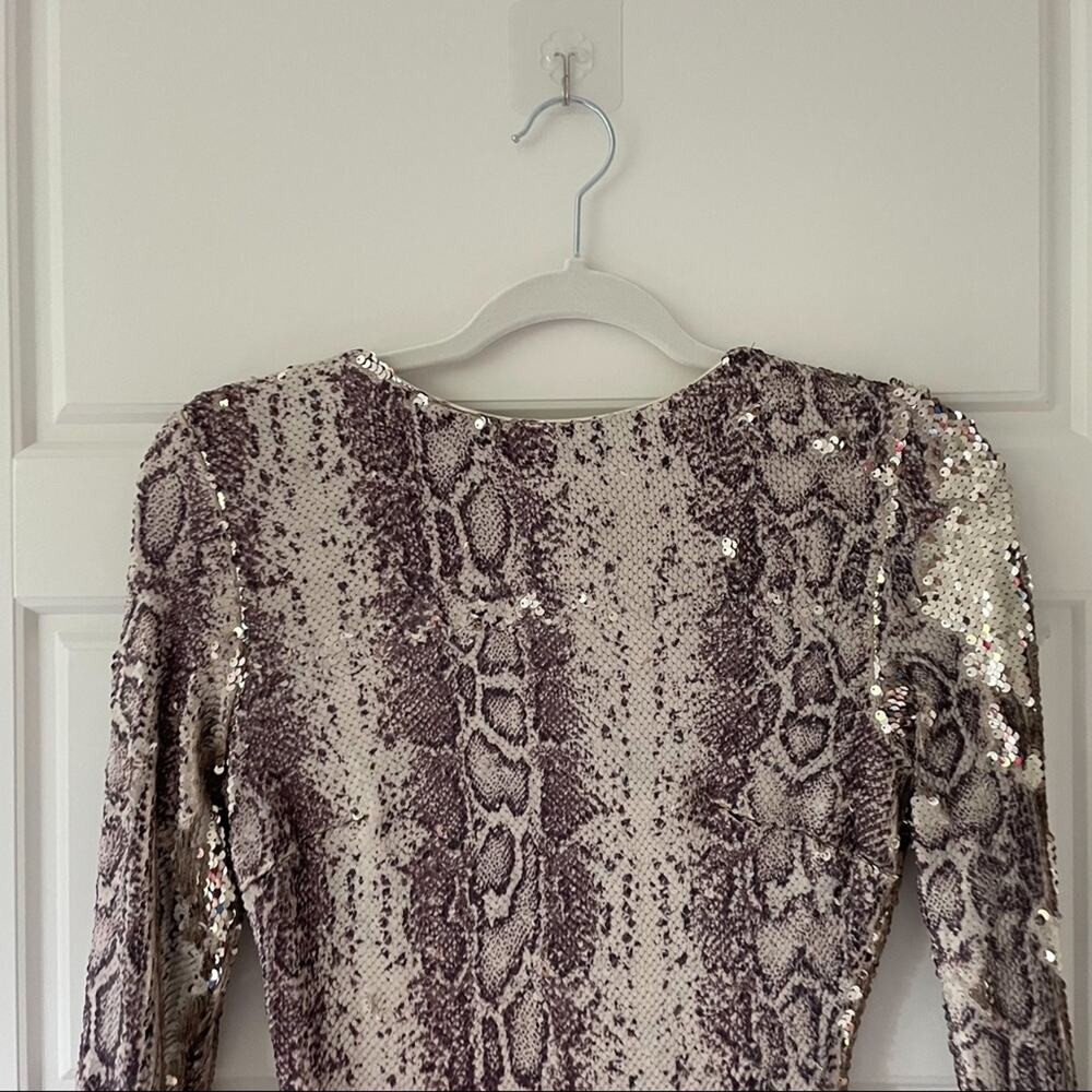 NWT Dress the Population Python Sequin Emery Shea… - image 11
